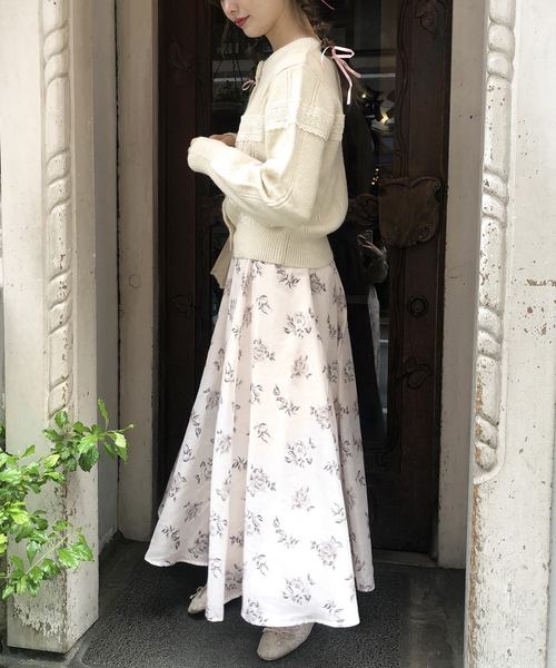 one after another NICE CLAUP（ワンアフターアナザーナイスクラップ）の「【Petite by NICE CLAUP】 サーキュラースカート（スカート・レディース・オフホワイト/ベージュ系その他/ピンク系その他・FREE）」の19枚目の写真