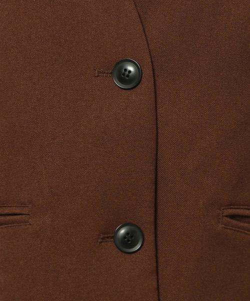 PAGEBOY（ページボーイ）の「セットアップ ノーカラージャケット（ノーカラージャケット・レディース・ダークブラウン/グレイッシュベージュ/チャコールグレー/ピンク・FREE）」の19枚目の写真