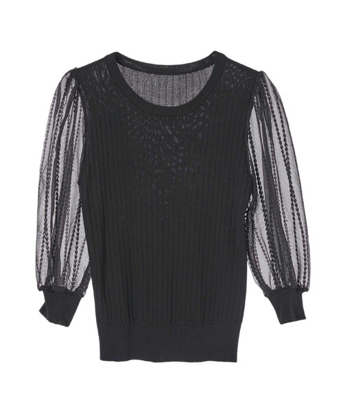 チュールレーススリーブニット（ニット/セーター）｜fifth（フィフス  