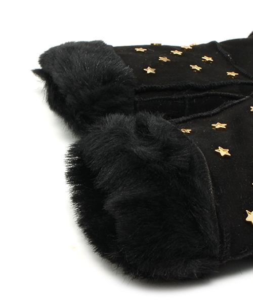 Ray BEAMS（レイビームス）の「Casselini five avenue / スター指なしグローブ（手袋・レディース・ブラック/ブラウン系その他・ONE SIZE）」の5枚目の写真