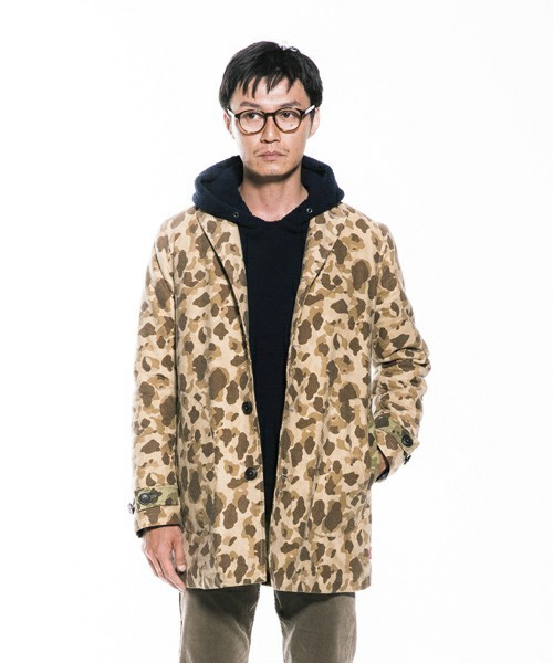 VIRGOwearworks（ヴァルゴウェアワークス）の「CAMO SHOP COAT（カバーオール・メンズ・ベージュ/カーキ・2/3/4）」の9枚目の写真