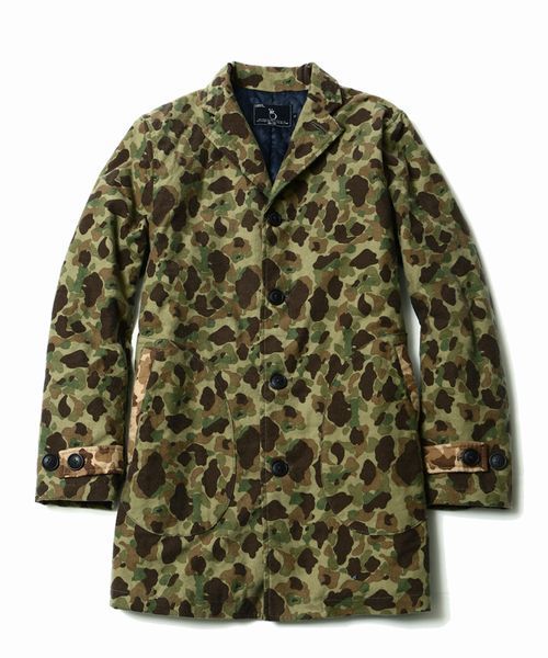VIRGOwearworks（ヴァルゴウェアワークス）の「CAMO SHOP COAT（カバーオール・メンズ・ベージュ/カーキ・2/3/4）」の4枚目の写真