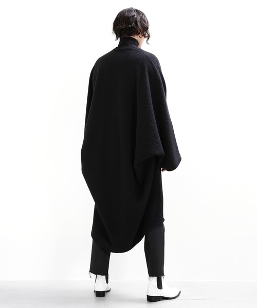 minsobi コクーンコート ユニセックス FREE ブラック