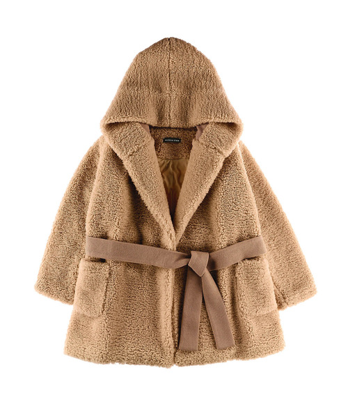 ALEXIA STAM(アリシアスタン)の「Boa Fleece Hooded Gown/ボアフリースフーディガウン(その他アウター・レディース・ブラウン/アイボリー・FREE)」の14枚目の写真