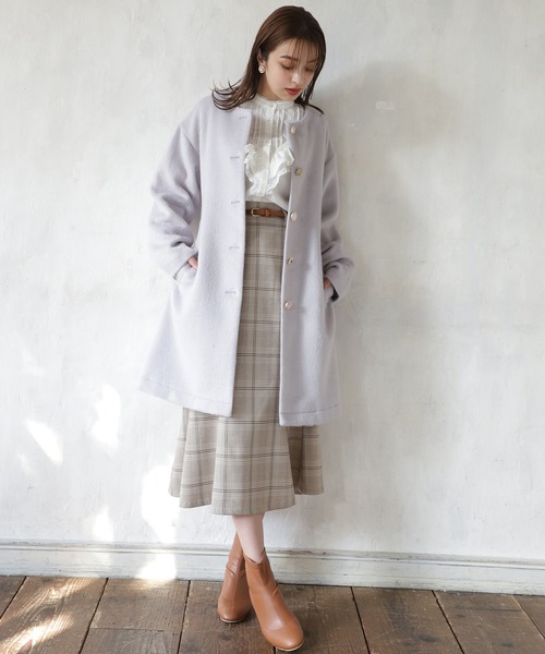 continuer de NICE CLAUP/【秋冬の定番コート】フェイクウール