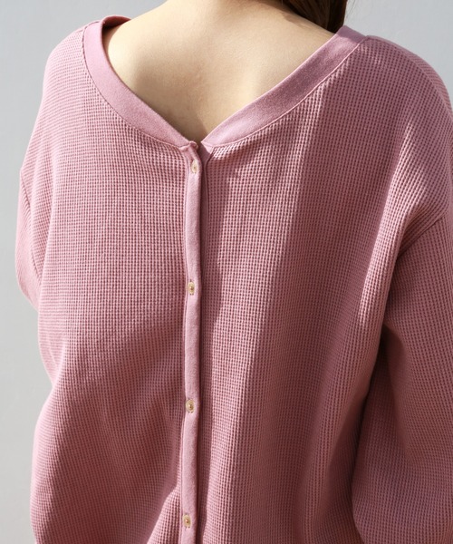 libelle more(リベル モア)の「2WAY仕様 ワッフルワンピース(ワンピース・レディース・ブラック/ベージュ/ピンク/グリーン/キナリ・FREE)」の18枚目の写真