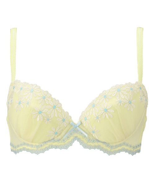 Triumph(トリンプ)の「【WEB限定】be sweet(ビースイート) マーガレットレース ブラ&ショーツセット(Lサイズショーツセット)【B,C,D,E,Fカップ】(ブラ&ショーツ・レディース・パープル/レモンイエロー/コーラルピンク/ネイビー・B75L/B80L/C75L/C80L/D75L/D80L/E75L/E80L/F75L/F80L/B65/B70/B75/C65/C70/C75/D65/D70/D75/E65/E70/E75/F65/F70/F75)」の2枚目の写真