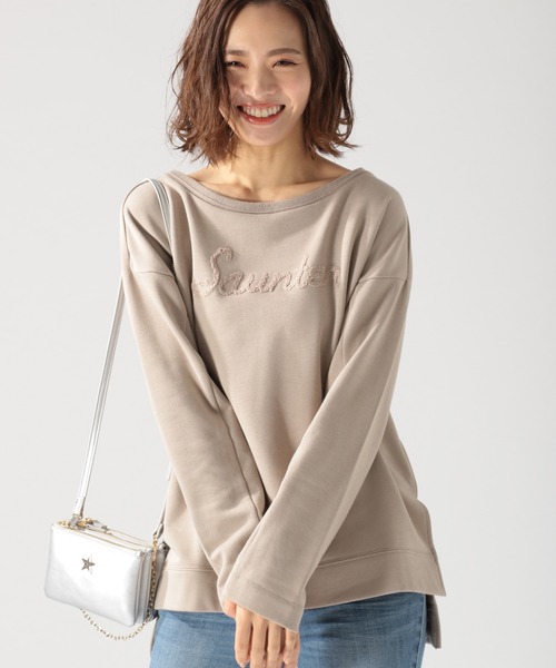 BAYFLOW（ベイフロー）の「ウラキモウアソートロゴTシャツ（Tシャツ/カットソー・レディース・ホワイト/ベージュ/ネイビー・SMALL/MEDIUM）」の3枚目の写真