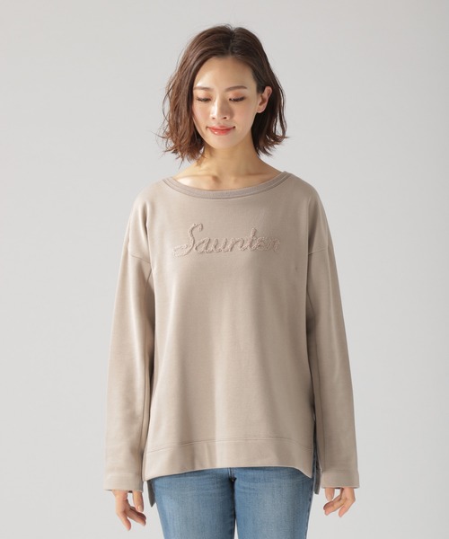 BAYFLOW（ベイフロー）の「ウラキモウアソートロゴTシャツ（Tシャツ/カットソー・レディース・ホワイト/ベージュ/ネイビー・SMALL/MEDIUM）」の10枚目の写真