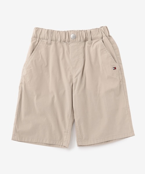 TOMMY HILFIGER（トミーヒルフィガー）の「リラックスショーツ キッズ チルドレン パンツ ズボン ジョガー スウェット レギンス ストレッチ（チノパンツ・キッズ・ベージュ/ネイビー・80ｃｍ/120cm/110cm/100cm/90cm）」の2枚目の写真