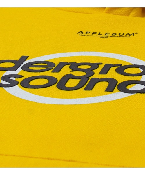 APPLEBUM（アップルバム）の「"underground sound" Sweat Parka（パーカー・メンズ・ブラック/ターコイズブルー/イエロー・SMALL/MEDIUM/LARGE/X-LARGE/XX-LARGE）」の9枚目の写真