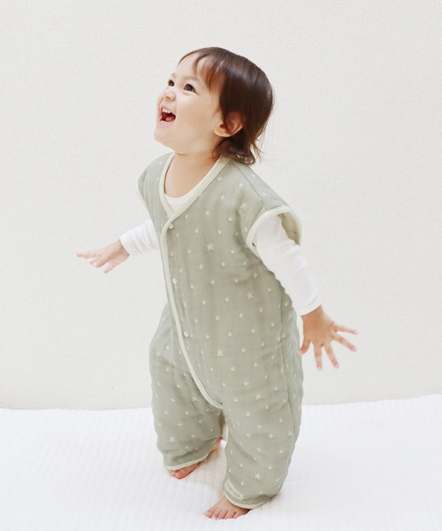 【angerolux / アンジェロラックス】 2ウェイ6重ガーゼスリーパー（ベビーパジャマ/スリーパー）｜angerolux（アンジェロラックス）