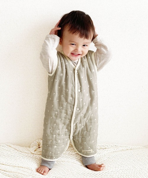 【angerolux / アンジェロラックス】 2ウェイ6重ガーゼスリーパー（ベビーパジャマ/スリーパー）｜angerolux（アンジェロラックス）