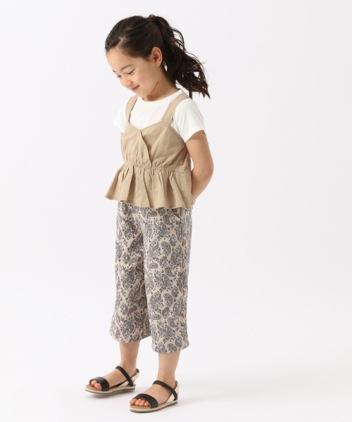 GLOBAL WORK(グローバルワーク)の「【キッズ】プリーツシフォンイージーパンツ/868514(その他パンツ・キッズ・ダークブラウン/ベージュ/その他1/ブラック・130cm/140cm/100cm/120cm/110cm)」の11枚目の写真
