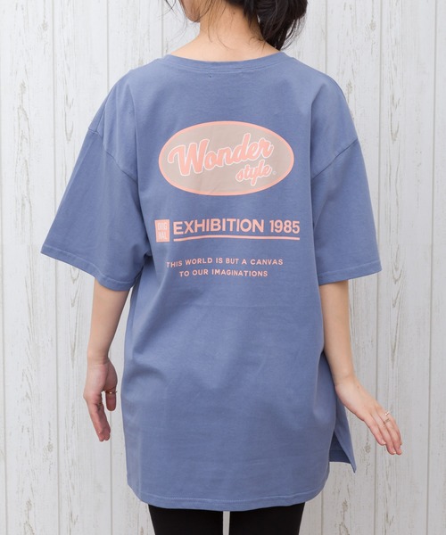 SpRay(スプレイ)の「BACKサークルロゴ Tシャツ(Tシャツ/カットソー・レディース・アイボリー/ブラック/グリーン/ブルー・FREE)」の2枚目の写真