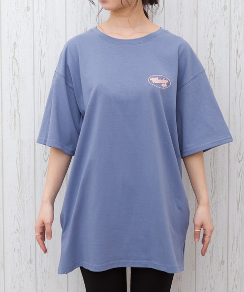 SpRay(スプレイ)の「BACKサークルロゴ Tシャツ(Tシャツ/カットソー・レディース・アイボリー/ブラック/グリーン/ブルー・FREE)」の7枚目の写真