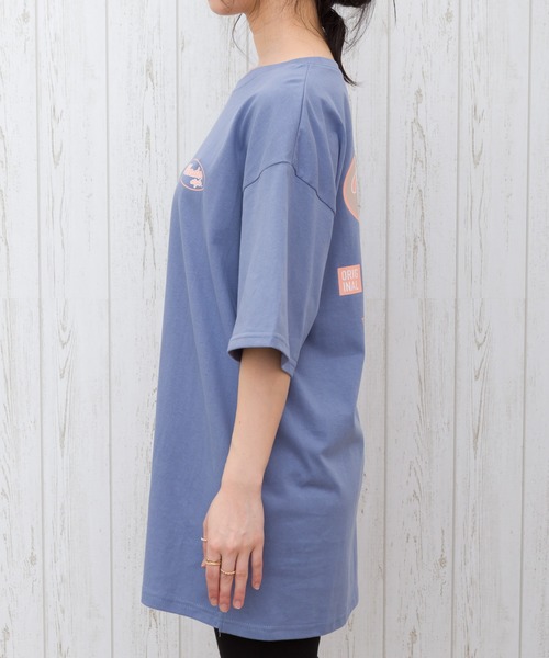 SpRay(スプレイ)の「BACKサークルロゴ Tシャツ(Tシャツ/カットソー・レディース・アイボリー/ブラック/グリーン/ブルー・FREE)」の8枚目の写真
