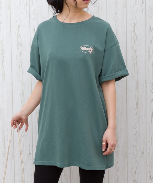 SpRay(スプレイ)の「BACKサークルロゴ Tシャツ(Tシャツ/カットソー・レディース・アイボリー/ブラック/グリーン/ブルー・FREE)」の22枚目の写真