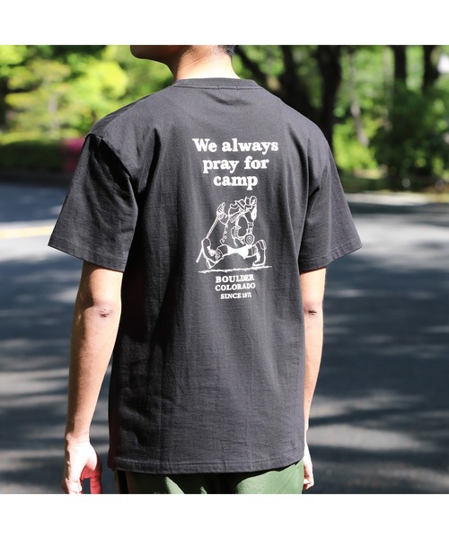 CAMP7（キャンプセブン）の「《CAMP7》hike man PRINT TEE（Tシャツ/カットソー・メンズ・ブラック/ホワイト・MEDIUM/LARGE/X-LARGE）」の7枚目の写真