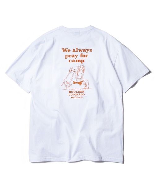 CAMP7（キャンプセブン）の「《CAMP7》hike man PRINT TEE（Tシャツ/カットソー・メンズ・ブラック/ホワイト・MEDIUM/LARGE/X-LARGE）」の6枚目の写真