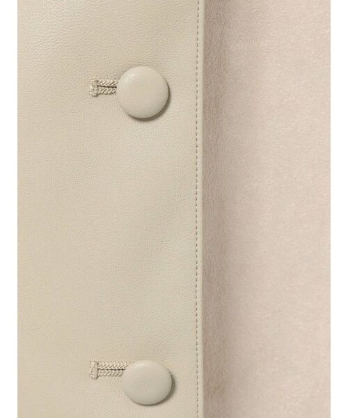 dazzlin（ダズリン）の「レザーライクフロントボタンスカート（スカート・レディース・ブラック/アイボリー・SMALL/MEDIUM）」の17枚目の写真