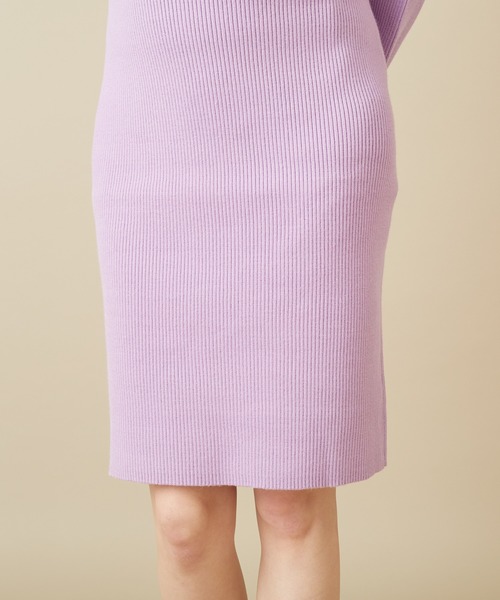 MIIA（ミーア）の「【丈が選べる】[低身長向け/高身長向けサイズ対応][ZOZO限定カラー/サイズ]パフスリーブニットタイトワンピース（ワンピース・レディース・ブラック/ベージュ/パープル/ブラウン/ボルドー/その他/オレンジ/ブラック系その他/グリーン・SMALL/MEDIUM/X-SMALL）」の16枚目の写真