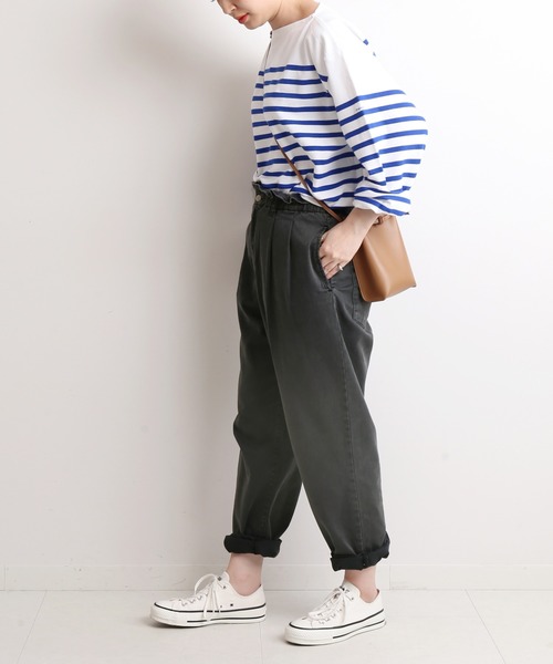 SLOBE IENA(スローブイエナ)の「カジュアルイージーフォルムパンツ【洗濯機使用可能】◆(その他パンツ・レディース・ベージュ/ブルー/ブラック系その他・38/36)」の14枚目の写真