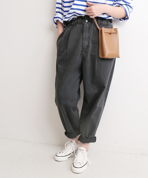 SLOBE IENA(スローブイエナ)の「カジュアルイージーフォルムパンツ【洗濯機使用可能】◆(その他パンツ・レディース・ベージュ/ブルー/ブラック系その他・38/36)」の18枚目の写真