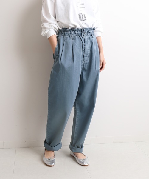 SLOBE IENA(スローブイエナ)の「カジュアルイージーフォルムパンツ【洗濯機使用可能】◆(その他パンツ・レディース・ベージュ/ブルー/ブラック系その他・38/36)」の15枚目の写真