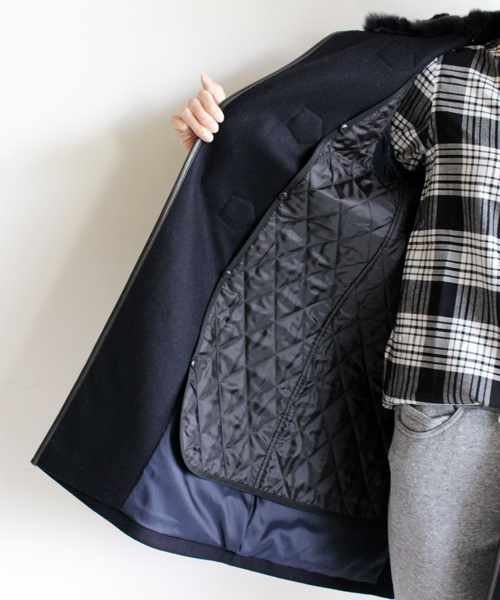 BEAUTY&YOUTH メルトンファーフードコート BEAUTY&YOUTH UNITED ARROWS（ビューティーアンドユース
