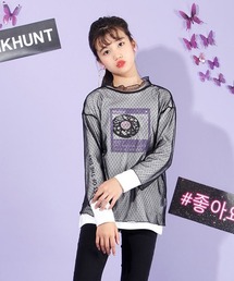 PINKHUNT（ピンクハント）の「PINKHUNT チュール重ね2セットロンT 4774K（Tシャツ/カットソー）」