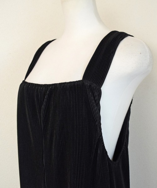 Marient（マリエント）の「プリーツオールインワン/ジャンパースカート（ジャンパースカート・レディース・ブラック/ブラウン・FREE）」の8枚目の写真
