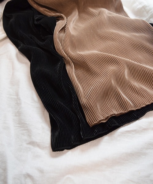 Marient（マリエント）の「プリーツオールインワン/ジャンパースカート（ジャンパースカート・レディース・ブラック/ブラウン・FREE）」の6枚目の写真