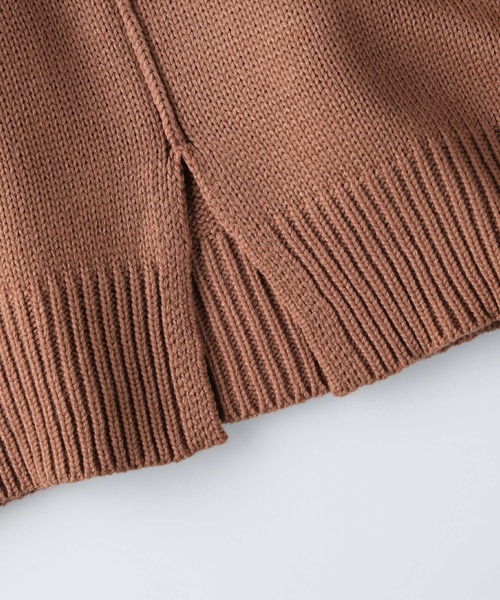 RAG MACHINE（ラグマシーン）の「【RAG MACHINE】アイレットビッグニット（ニット/セーター・レディース・ベージュ/ブラウン/ピンク・M/L）」の19枚目の写真