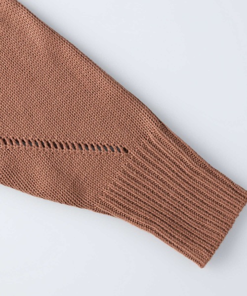 RAG MACHINE（ラグマシーン）の「【RAG MACHINE】アイレットビッグニット（ニット/セーター・レディース・ベージュ/ブラウン/ピンク・M/L）」の22枚目の写真