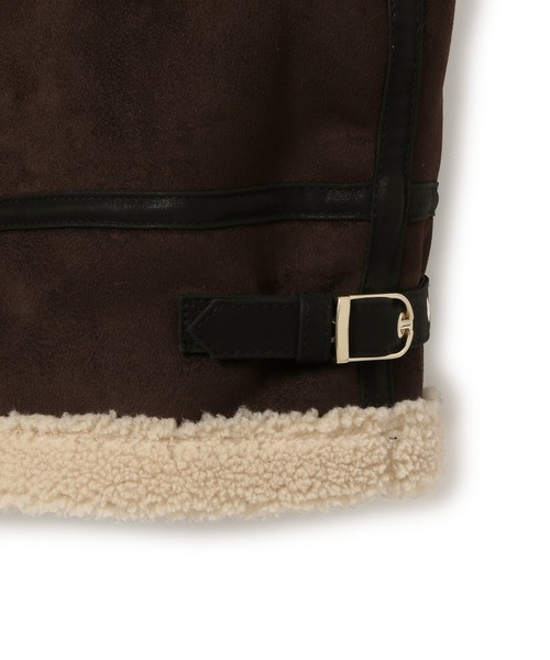 ADAM ET ROPE'（アダムエロペ）の「【WEB限定】B-3フライトジャケット（その他アウター・レディース・ブラック/ダークブラウン・FREE）」の13枚目の写真