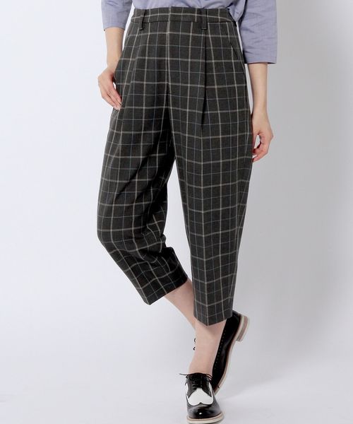 Another Edition（アナザーエディション）の「ストレッチチェックパンツ/AE T/R STRC CHK PT◆（その他パンツ・レディース・ダークグレー/ベージュ/ネイビー・MEDIUM/SMALL）」の15枚目の写真