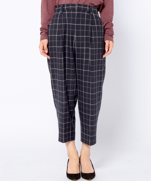 Another Edition（アナザーエディション）の「ストレッチチェックパンツ/AE T/R STRC CHK PT◆（その他パンツ・レディース・ダークグレー/ベージュ/ネイビー・MEDIUM/SMALL）」の14枚目の写真