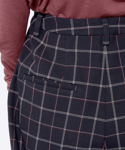 Another Edition（アナザーエディション）の「ストレッチチェックパンツ/AE T/R STRC CHK PT◆（その他パンツ・レディース・ダークグレー/ベージュ/ネイビー・MEDIUM/SMALL）」の10枚目の写真