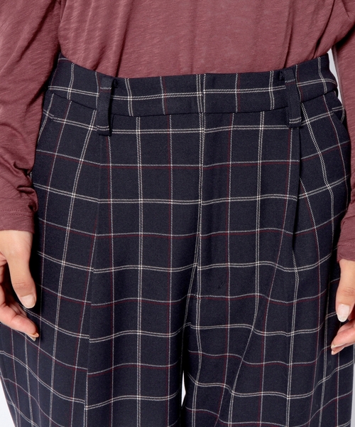 Another Edition（アナザーエディション）の「ストレッチチェックパンツ/AE T/R STRC CHK PT◆（その他パンツ・レディース・ダークグレー/ベージュ/ネイビー・MEDIUM/SMALL）」の11枚目の写真