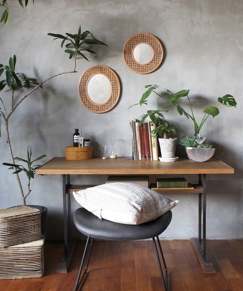 mure rattan mirror tricot circle / ミュレ ラタンミラー（ミラー