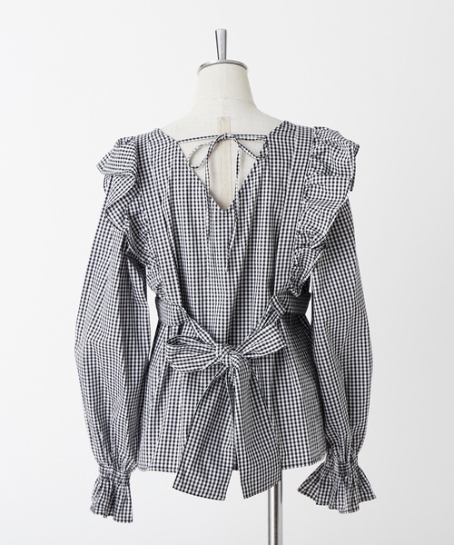 NICE CLAUP フリルセットアップ ブラック・ホワイト NICE CLAUP フリルセットアップ ブラック・ホワイト one after