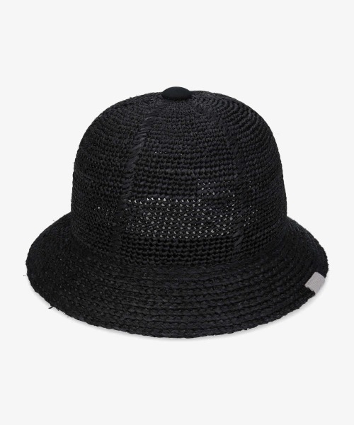 OVERRIDE（オーバーライド）の「【OVERRIDE】RAFFIA KOMA METRO / 【オーバーライド】ラフィア　コマ　メトロ（ハット・レディース・ベージュ/ブラック・58cm）」の4枚目の写真