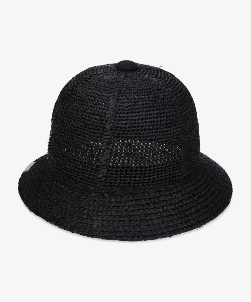 OVERRIDE（オーバーライド）の「【OVERRIDE】RAFFIA KOMA METRO / 【オーバーライド】ラフィア　コマ　メトロ（ハット・レディース・ベージュ/ブラック・58cm）」の5枚目の写真