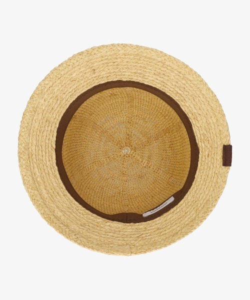 OVERRIDE（オーバーライド）の「【OVERRIDE】RAFFIA KOMA METRO / 【オーバーライド】ラフィア　コマ　メトロ（ハット・レディース・ベージュ/ブラック・58cm）」の14枚目の写真