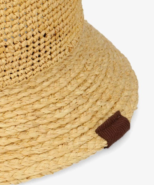 OVERRIDE（オーバーライド）の「【OVERRIDE】RAFFIA KOMA METRO / 【オーバーライド】ラフィア　コマ　メトロ（ハット・レディース・ベージュ/ブラック・58cm）」の15枚目の写真