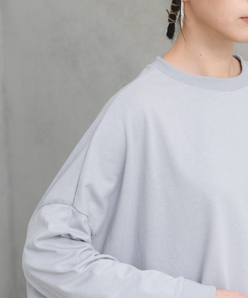 manana suerte(マニャーナスエルテ)の「テントラインロングTシャツ(Tシャツ/カットソー・レディース・オフホワイト/ブルー/ブラック・FREE)」の20枚目の写真