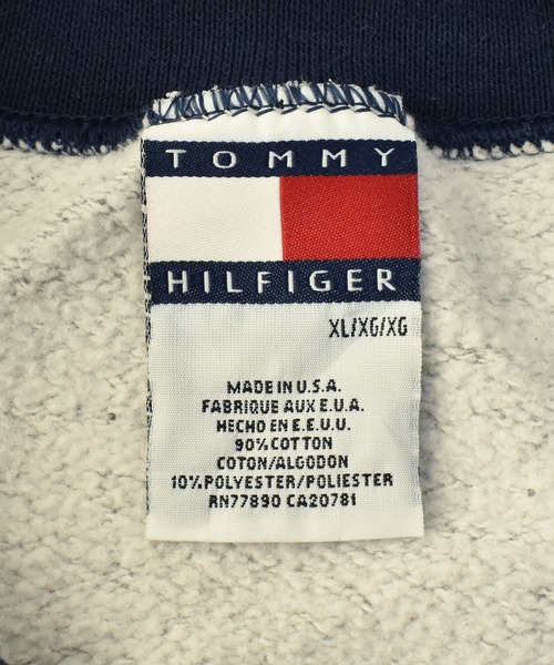 TOMMY HILFIGER(トミーヒルフィガー)の「【ヴィンテージ古着】90s TOMMY HILFIGER トミーヒルフィガー(スウェット・メンズ・グレー・X-LARGE)」の2枚目の写真