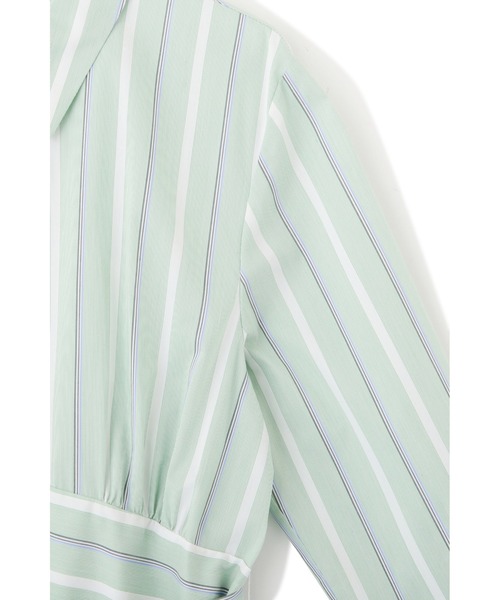 JILL STUART(ジルスチュアート)の「◆メルストライプワンピース(ワンピース・レディース・ベージュ/グリーン・0/2/4)」の8枚目の写真