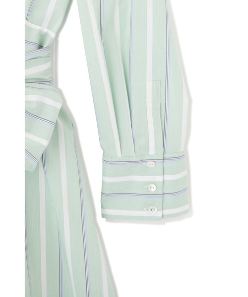 JILL STUART(ジルスチュアート)の「◆メルストライプワンピース(ワンピース・レディース・ベージュ/グリーン・0/2/4)」の4枚目の写真